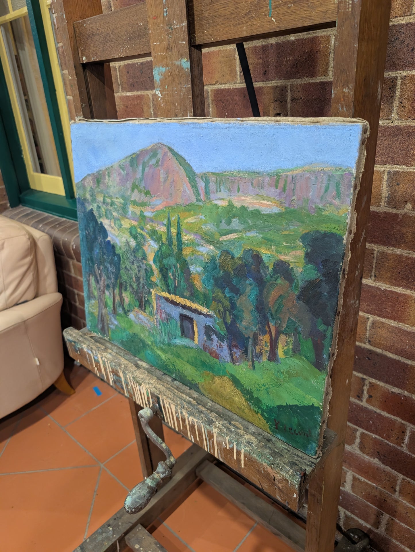 Provencial landscape - oil on canvas - early CXXth