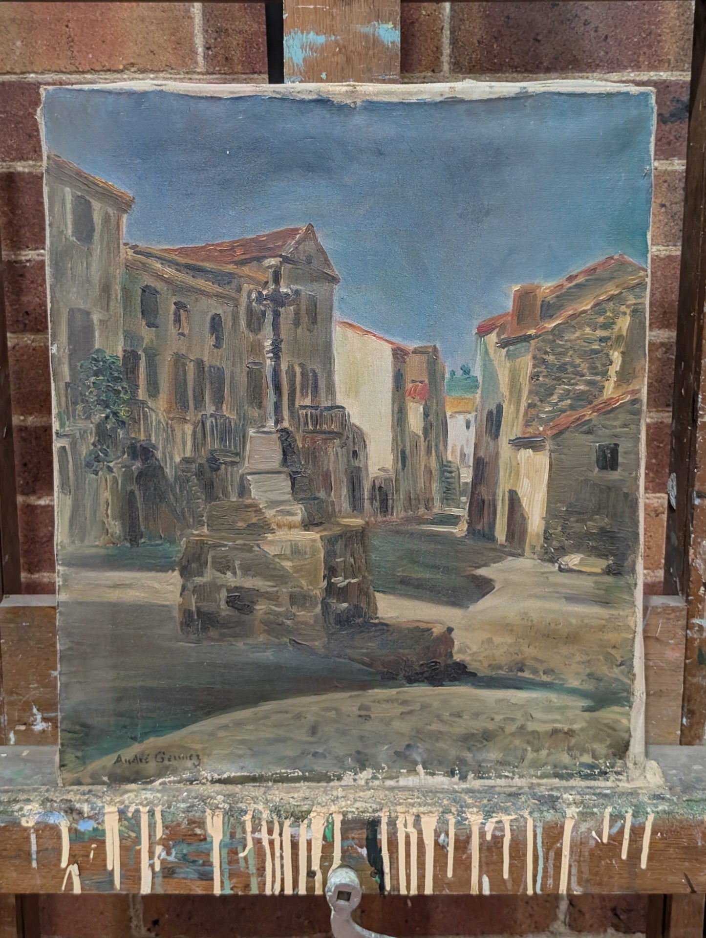 Rural painting - oil on canvas- early CXXth