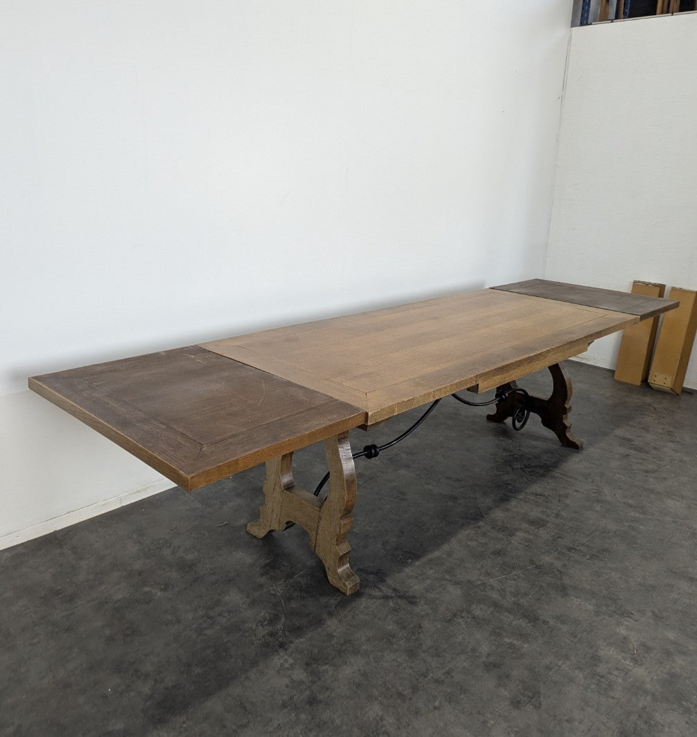 The French-Sourced Spanish Refectory Table with Extensions
