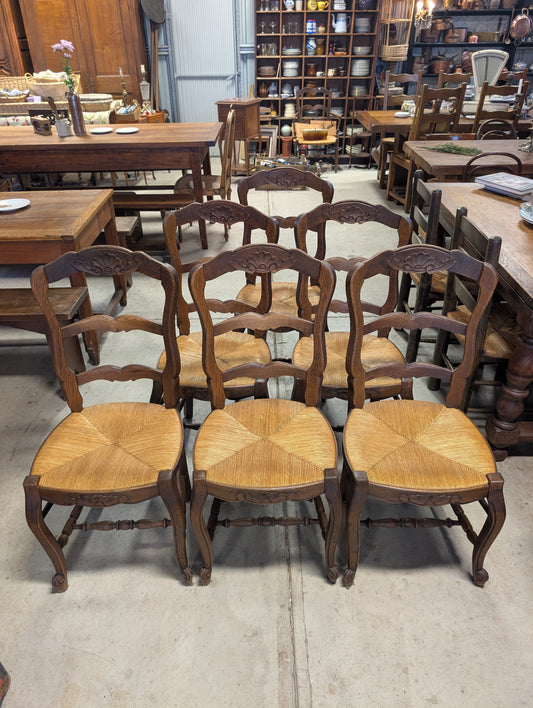 Set of 6 provincial chairs