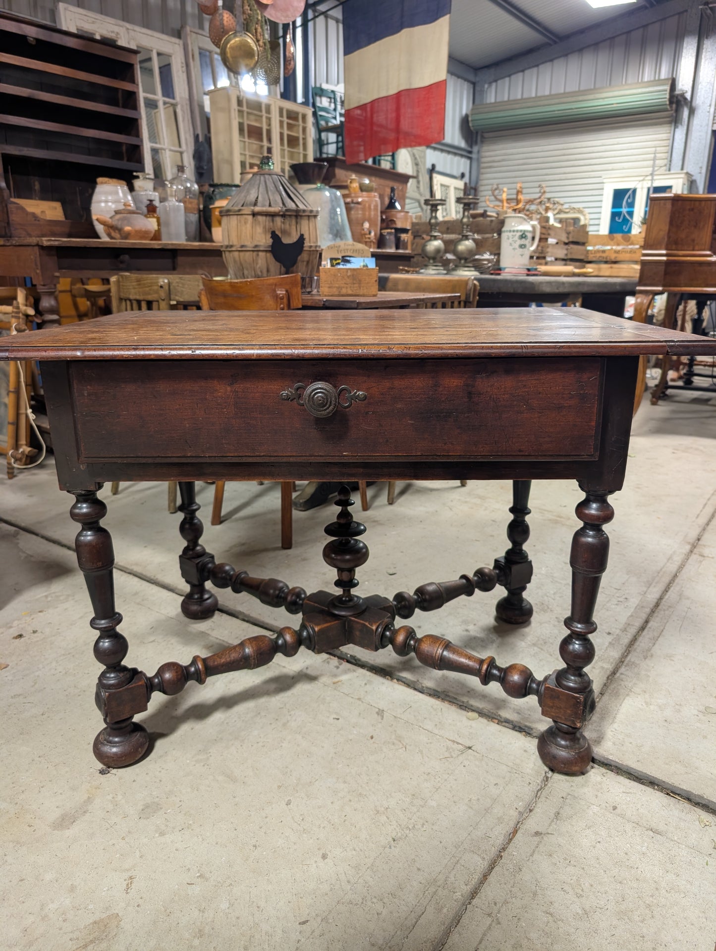 C18th French Regence writing desk walnut.
