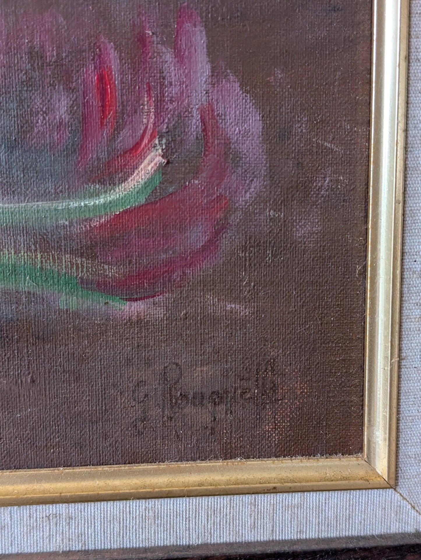 "Bouquet de fleurs" by Gisèle Rouquette - post impressionism - CXXth