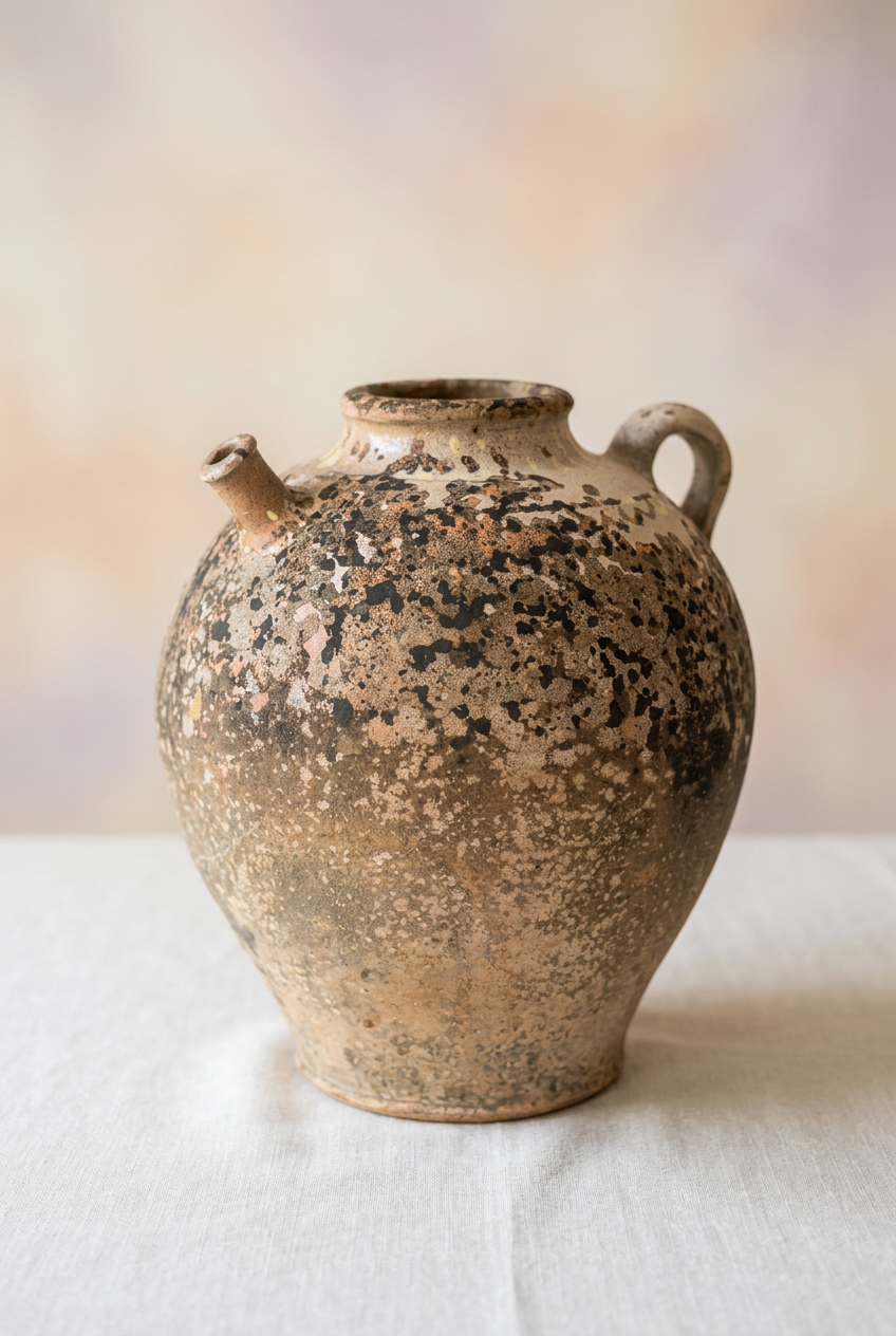 C19th Rare Antique French Terracotta Oil Jar – Sourced in France