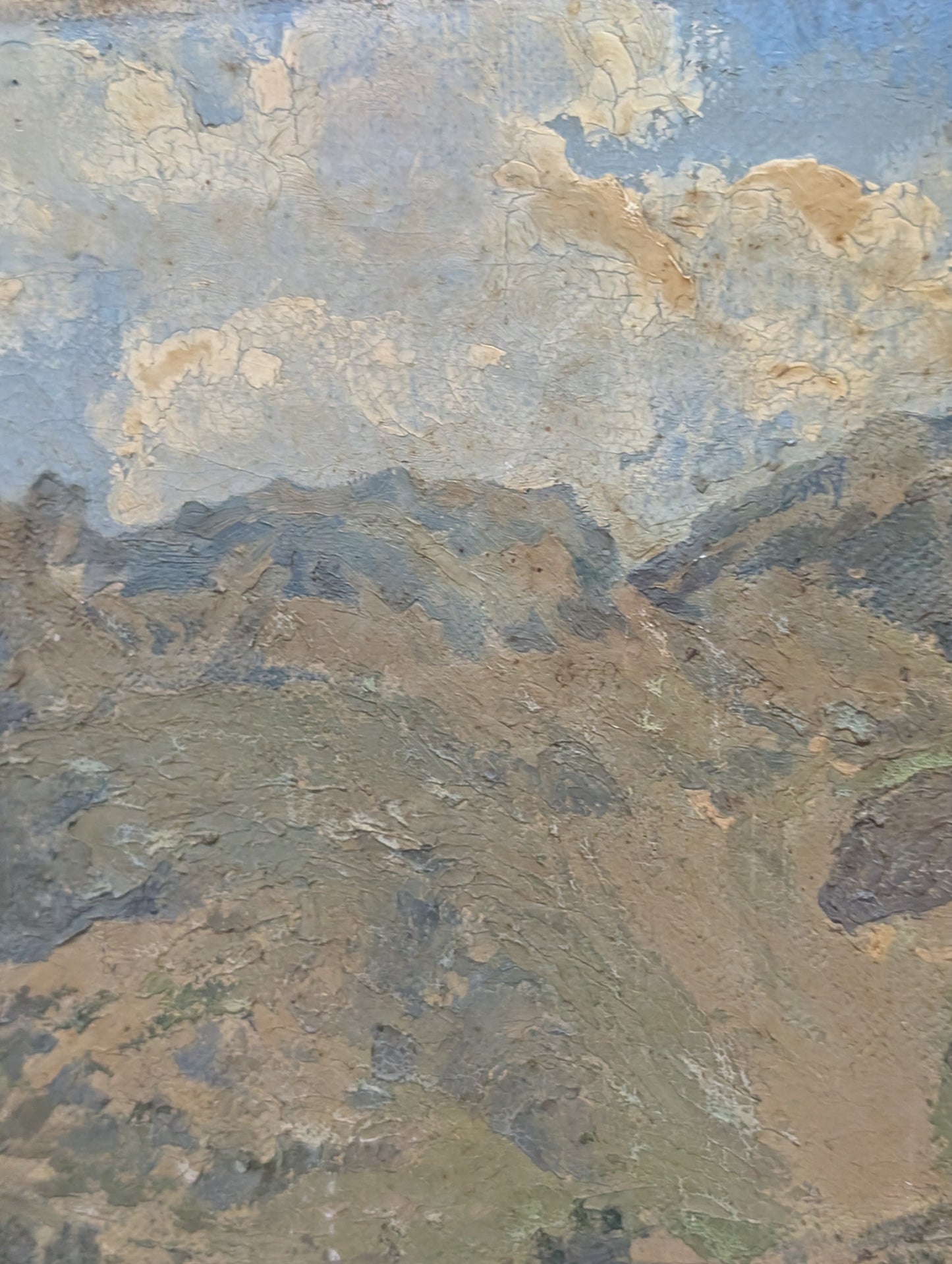 Mountain landscape - oil on canvas - 1931